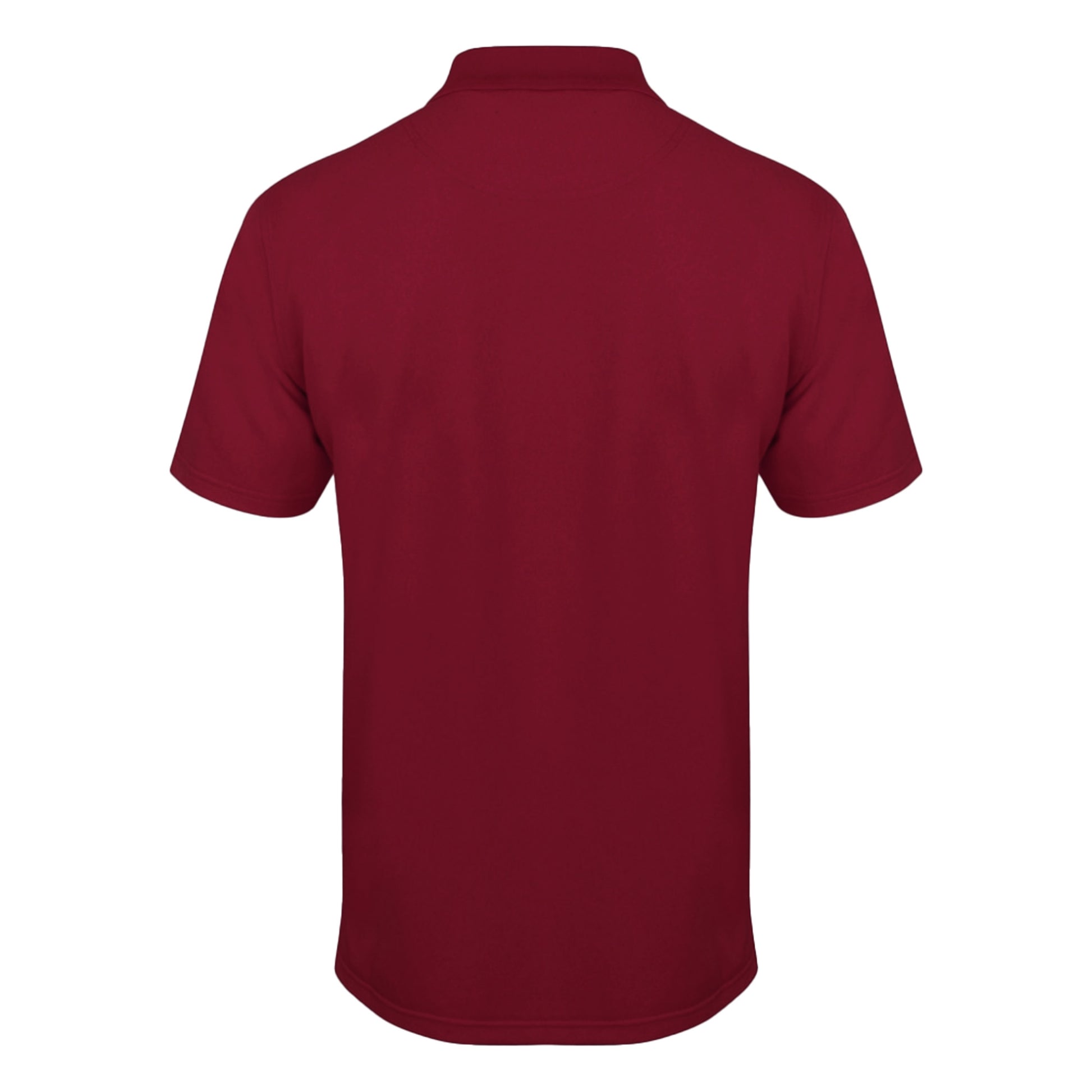 Burgundy - Back - Henbury Mens Coolplus® Pique Polo Shirt