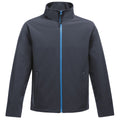 Navy-French Blue - Front - Regatta Standout Mens Ablaze Printable Softshell Jacket