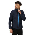 Navy-French Blue - Side - Regatta Standout Mens Ablaze Printable Softshell Jacket