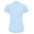 Light Blue - Back - Henbury Womens-Ladies Coolplus® Fitted Polo Shirt