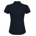 Navy - Back - Henbury Womens-Ladies Coolplus® Fitted Polo Shirt