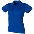 Royal - Front - Henbury Womens-Ladies Coolplus® Fitted Polo Shirt