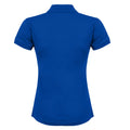 Royal - Back - Henbury Womens-Ladies Coolplus® Fitted Polo Shirt