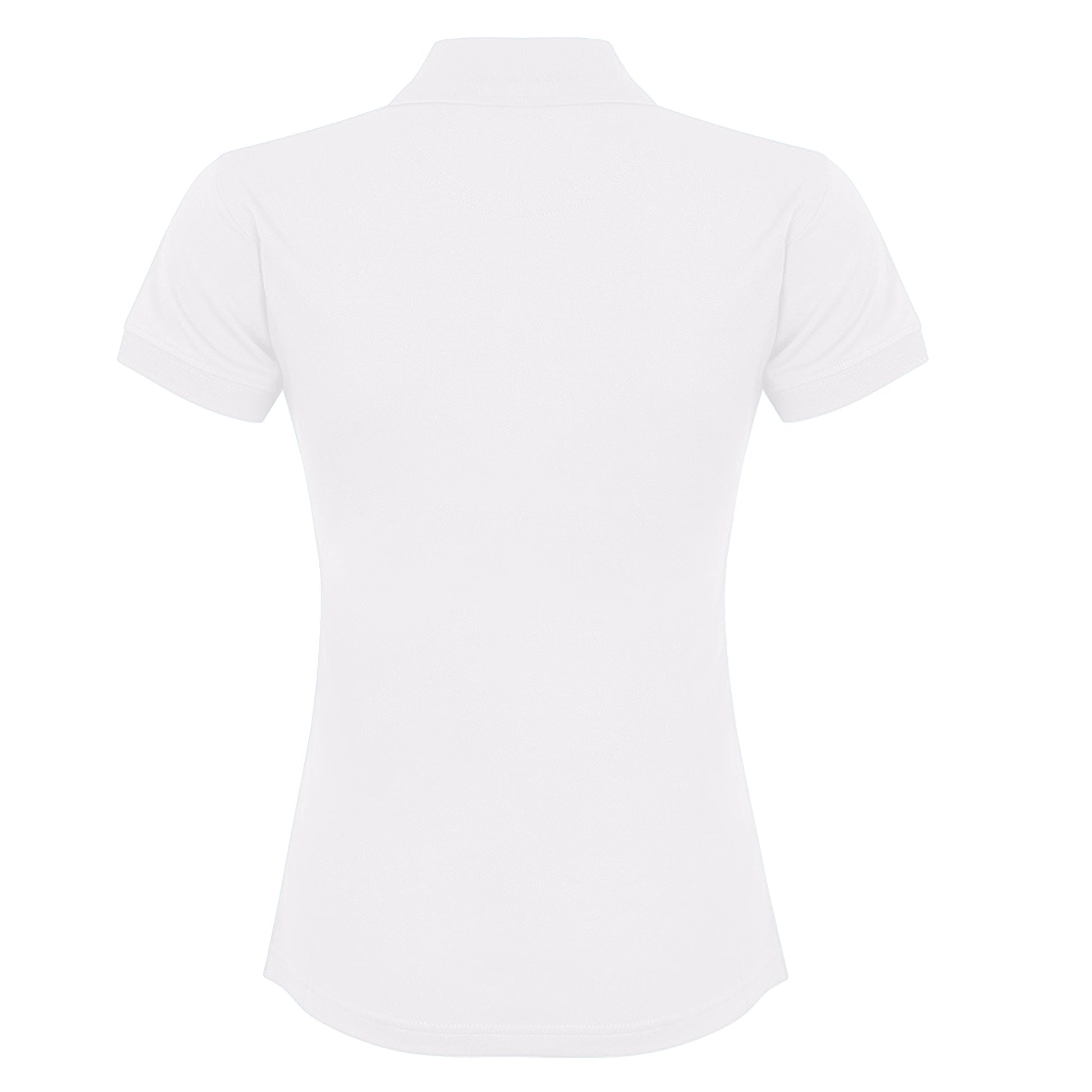 White - Back - Henbury Womens-Ladies Coolplus® Fitted Polo Shirt