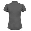 Charcoal Grey - Back - Henbury Womens-Ladies Coolplus® Fitted Polo Shirt