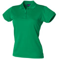 Kelly Green - Front - Henbury Womens-Ladies Coolplus® Fitted Polo Shirt