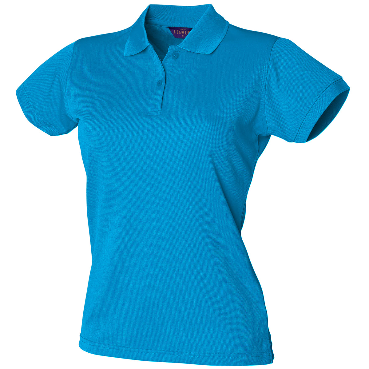 Sapphire Blue - Front - Henbury Womens-Ladies Coolplus® Fitted Polo Shirt