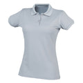 Silver Grey - Front - Henbury Womens-Ladies Coolplus® Fitted Polo Shirt