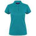 Bright Jade - Front - Henbury Womens-Ladies Coolplus® Fitted Polo Shirt
