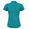 Bright Jade - Back - Henbury Womens-Ladies Coolplus® Fitted Polo Shirt