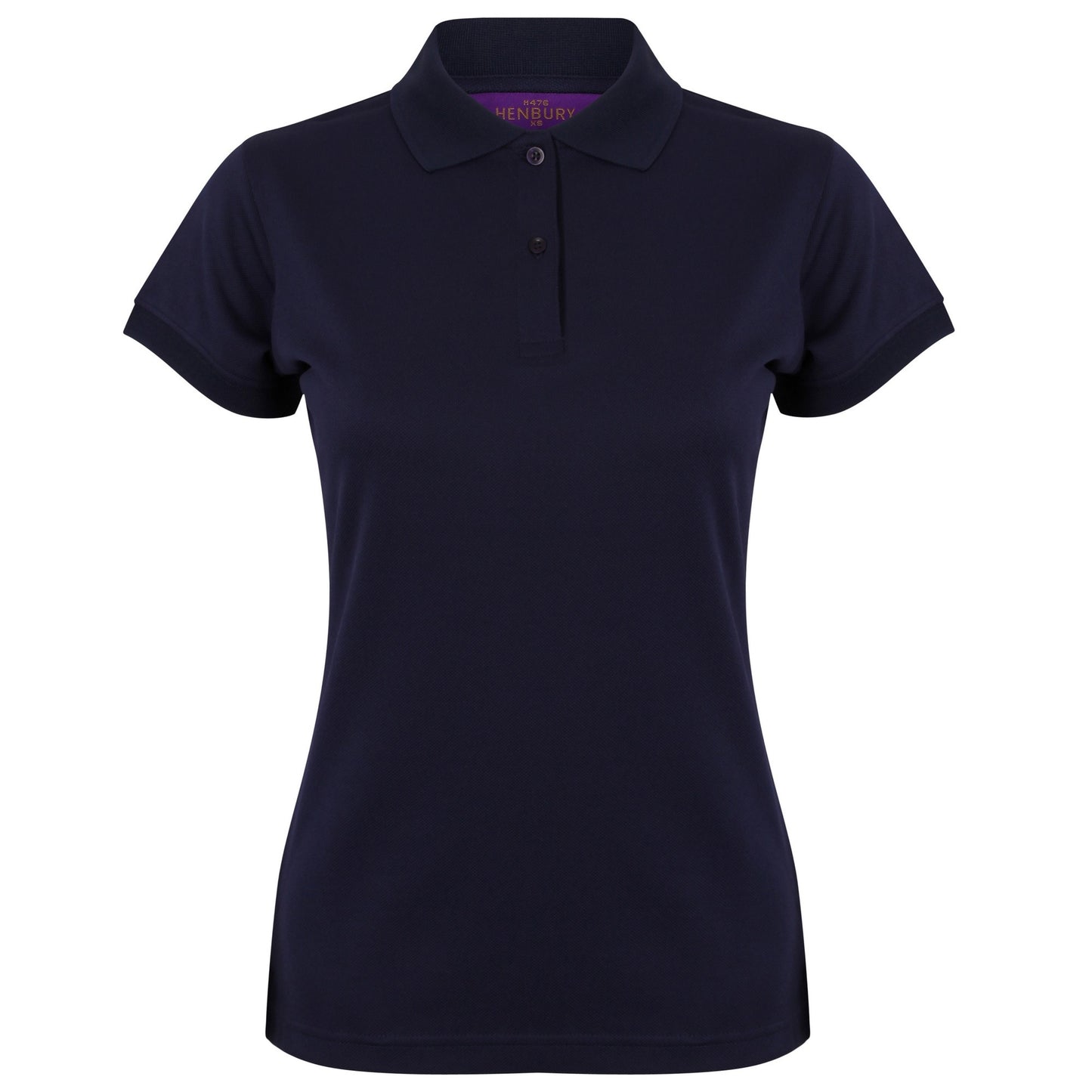 Oxford Navy - Front - Henbury Womens-Ladies Coolplus® Fitted Polo Shirt