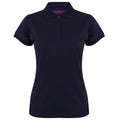 Oxford Navy - Front - Henbury Womens-Ladies Coolplus® Fitted Polo Shirt