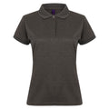 Heather Charcoal - Front - Henbury Womens-Ladies Coolplus® Fitted Polo Shirt