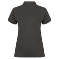 Heather Charcoal - Back - Henbury Womens-Ladies Coolplus® Fitted Polo Shirt