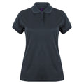 Heather Navy - Front - Henbury Womens-Ladies Coolplus® Fitted Polo Shirt