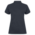 Heather Navy - Back - Henbury Womens-Ladies Coolplus® Fitted Polo Shirt