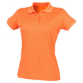 Burnt Orange - Front - Henbury Womens-Ladies Coolplus® Fitted Polo Shirt