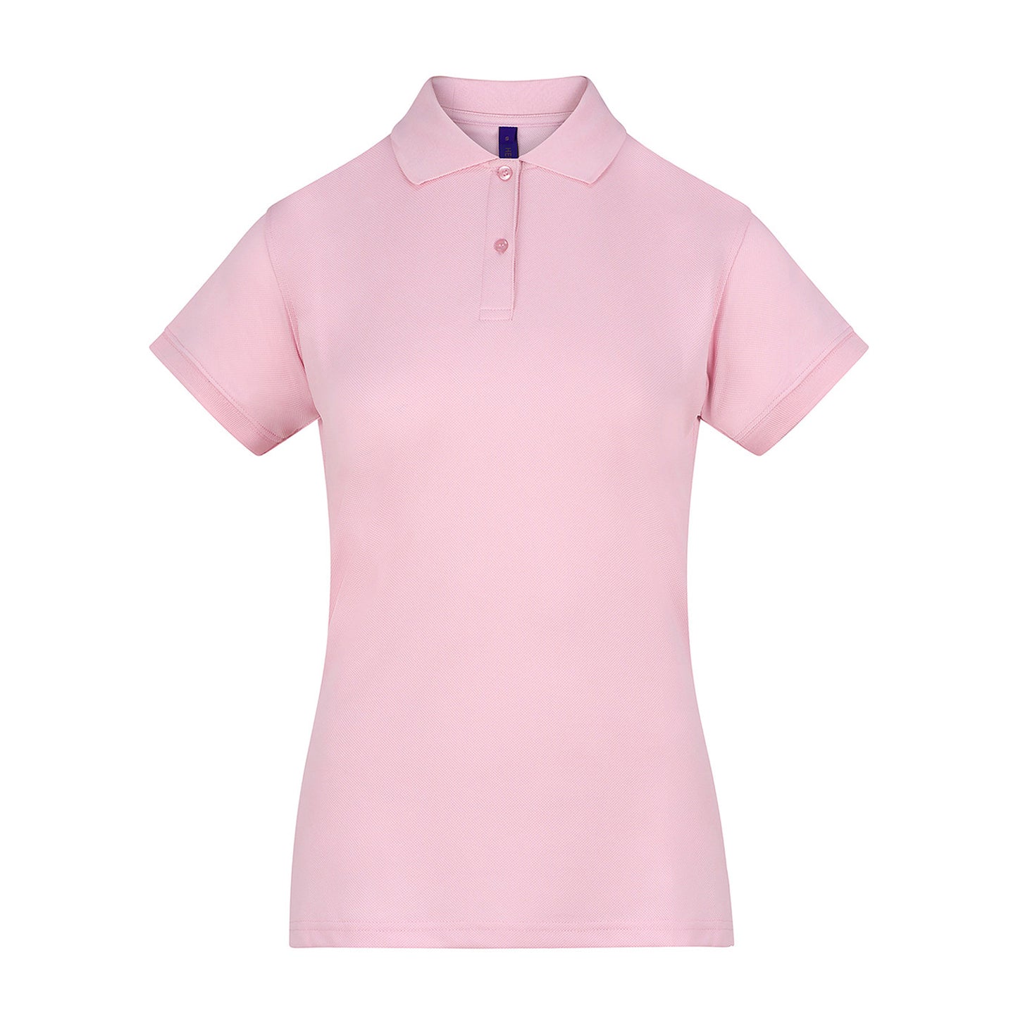Baby Pink - Front - Henbury Womens-Ladies Coolplus® Fitted Polo Shirt