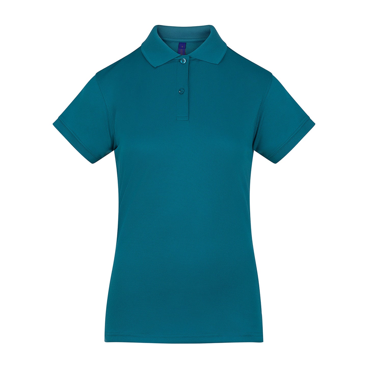 Teal - Front - Henbury Womens-Ladies Coolplus® Fitted Polo Shirt