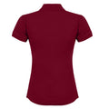 Burgundy - Back - Henbury Womens-Ladies Coolplus® Fitted Polo Shirt