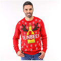 Red - Back - Christmas Shop Unisex Adults Reinbeer Christmas Jumper