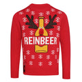 Red - Front - Christmas Shop Unisex Adults Reinbeer Christmas Jumper