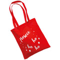 Red - Front - Christmas Shop Prosecco Ho Ho Ho Shoulder Shopper