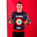 Navy - Back - Christmas Shop Mens 3D Game On Christmas Jumper