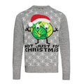 Grey - Front - Christmas Shop Adults Unisex Sprouts Christmas Jumper