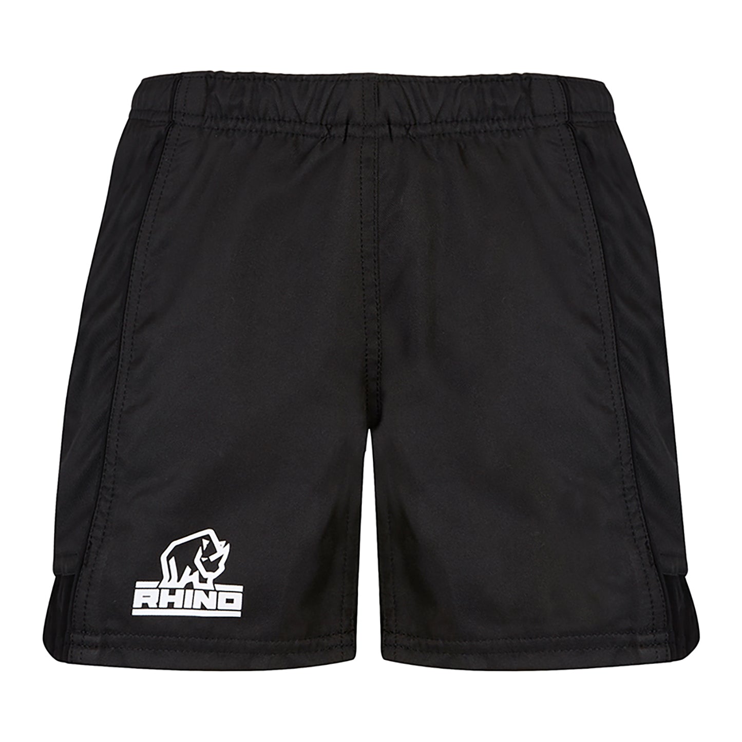 Black - Front - Rhino Mens Auckland Rugby Shorts