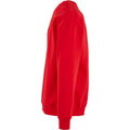 City Red - Side - Build Your Brand Mens Crew Neck Plain Sweatshirt