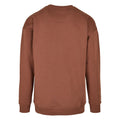 Black - Back - Build Your Brand Mens Crew Neck Plain Sweatshirt