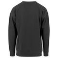 Black - Back - Build Your Brand Mens Crew Neck Plain Sweatshirt