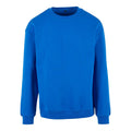 Intense Blue - Front - Build Your Brand Mens Crew Neck Plain Sweatshirt