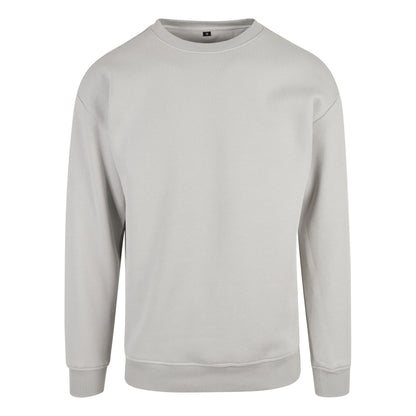 Light Asphalt - Front - Build Your Brand Mens Crew Neck Plain Sweatshirt