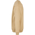 Union Beige - Side - Build Your Brand Mens Crew Neck Plain Sweatshirt