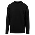 Black - Front - Build Your Brand Mens Crew Neck Plain Sweatshirt