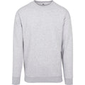 Grey - Front - Build Your Brand Mens Crew Neck Plain Sweatshirt