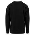 Black - Back - Build Your Brand Mens Crew Neck Plain Sweatshirt