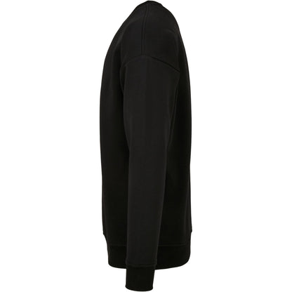 Black - Lifestyle - Build Your Brand Mens Crew Neck Plain Sweatshirt