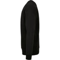 Black - Lifestyle - Build Your Brand Mens Crew Neck Plain Sweatshirt