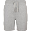 Heather Grey - Front - Build Your Brand Mens Terry Shorts