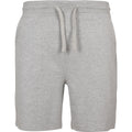 Heather Grey - Front - Build Your Brand Mens Terry Shorts