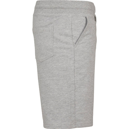 Heather Grey - Side - Build Your Brand Mens Terry Shorts