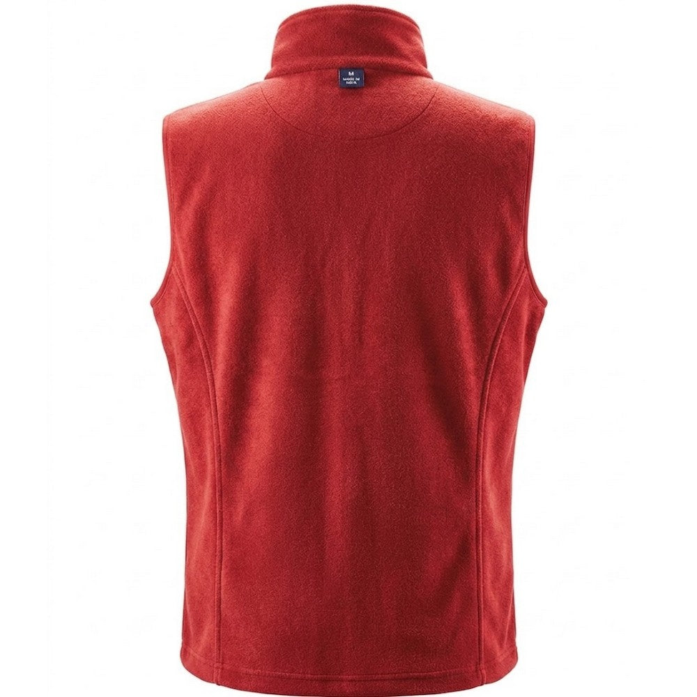 Red - Back - Result Core Adults Unisex Microfleece Gilet