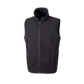 Black - Front - Result Core Adults Unisex Microfleece Gilet