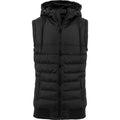 Black-Black - Front - Build Your Brand Mens Bubble Vest