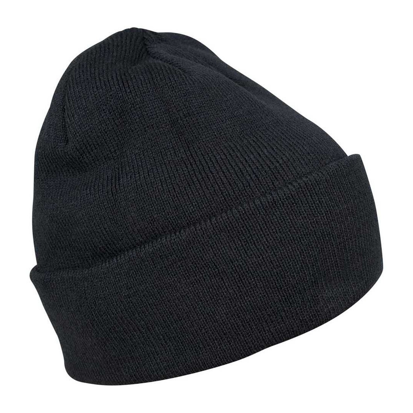 Navy - Back - Build Your Brand Adults Unisex Heavy knit Beanie