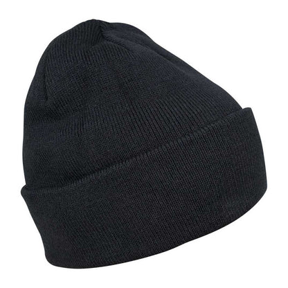 Navy - Back - Build Your Brand Adults Unisex Heavy knit Beanie