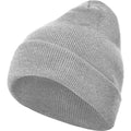 Heather Grey - Front - Build Your Brand Adults Unisex Heavy knit Beanie